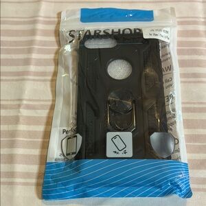 New Black Phone Case with Ring Holder- iphone 7 plus 8 plus
